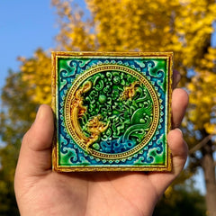 Fish to Dragon-Handmade Glass Refrigerator Magnet