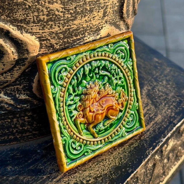 Shadow of the Qilin-Handmade Glass Refrigerator Magnet