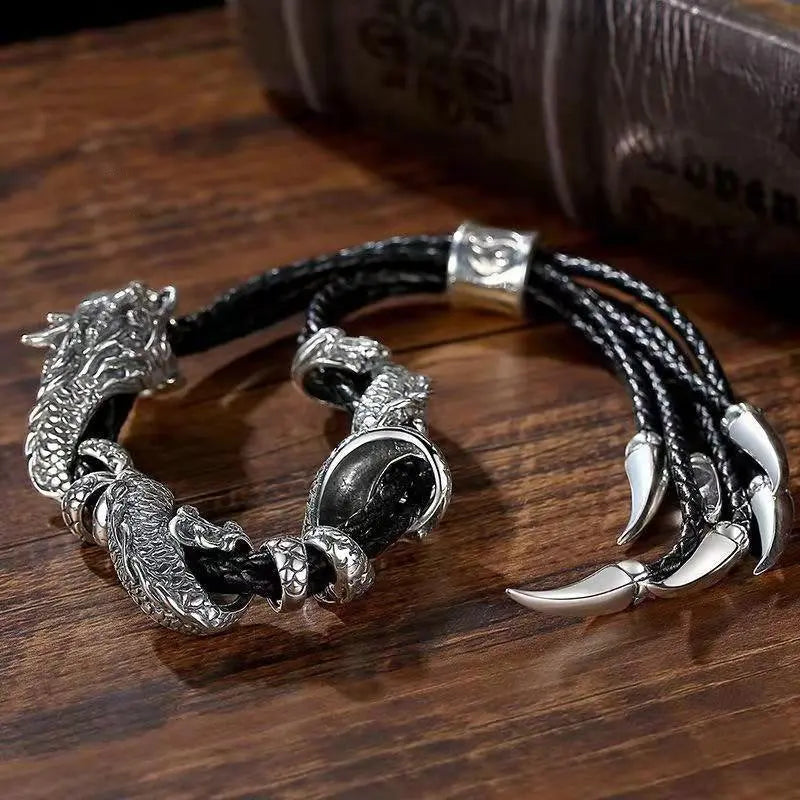 Tsinglong-Custom Handcrafted Fierce Dragon Bracelet for Bold Style - Image #5