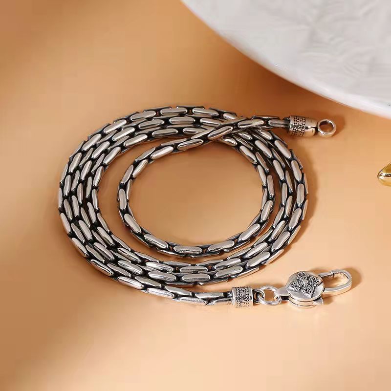 Tsinglong-Sleek Snake Bone Bamboo Bead Chain