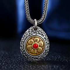 Tsinglong-Six-Syllable Mantra Rotating Pendant