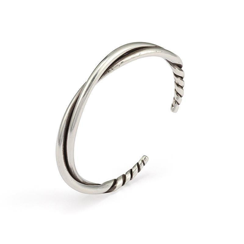 Tsinglong-Handmade Twisted Wire Bangle