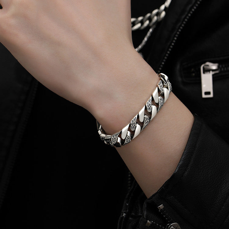 Tsinglong-Tangka Punk Smooth Bracelet