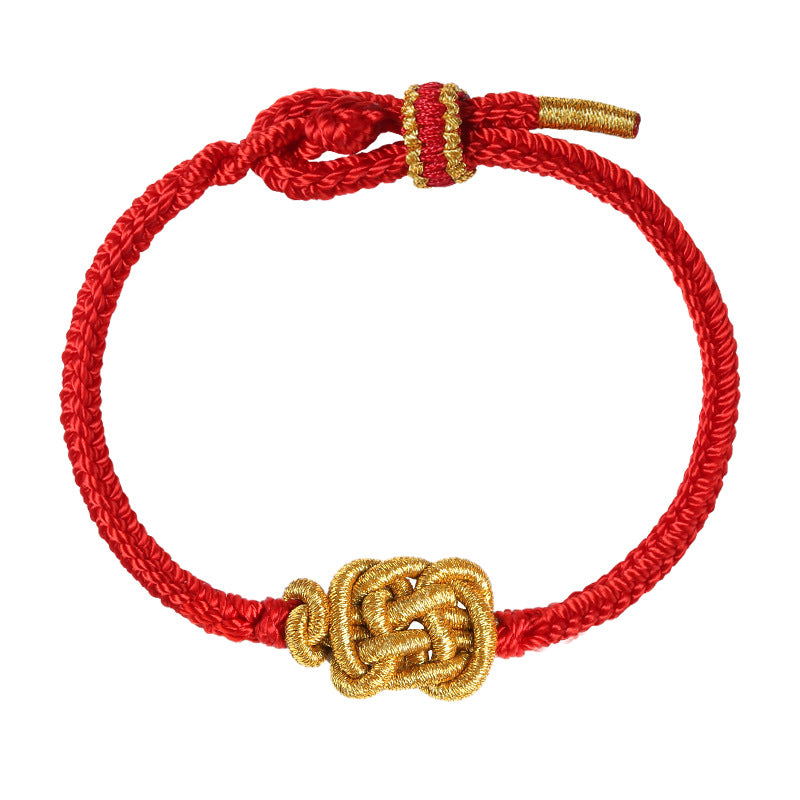 Tsinglong-Braided Rope-Lucky Year Red Bracelet