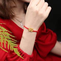 Tsinglong-Braided Rope-Lucky Year Red Bracelet