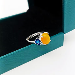 Tsinglong-Beeswax Ruyi Cabochon Ring