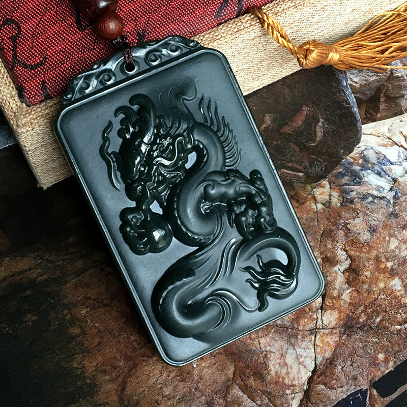 Serenity Amulet-Jade Dragon Amulet