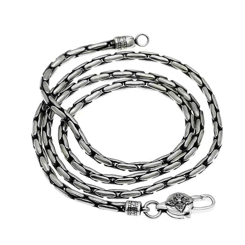 Tsinglong-Sleek Snake Bone Bamboo Bead Chain