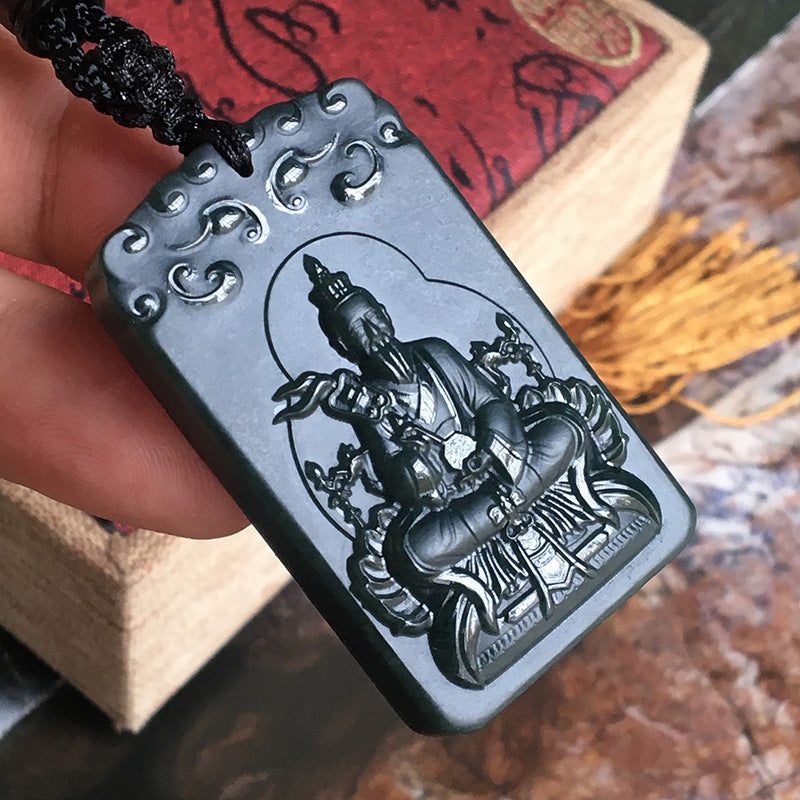 Serenity Amulet-Dao De Tianzun Jade Pendant