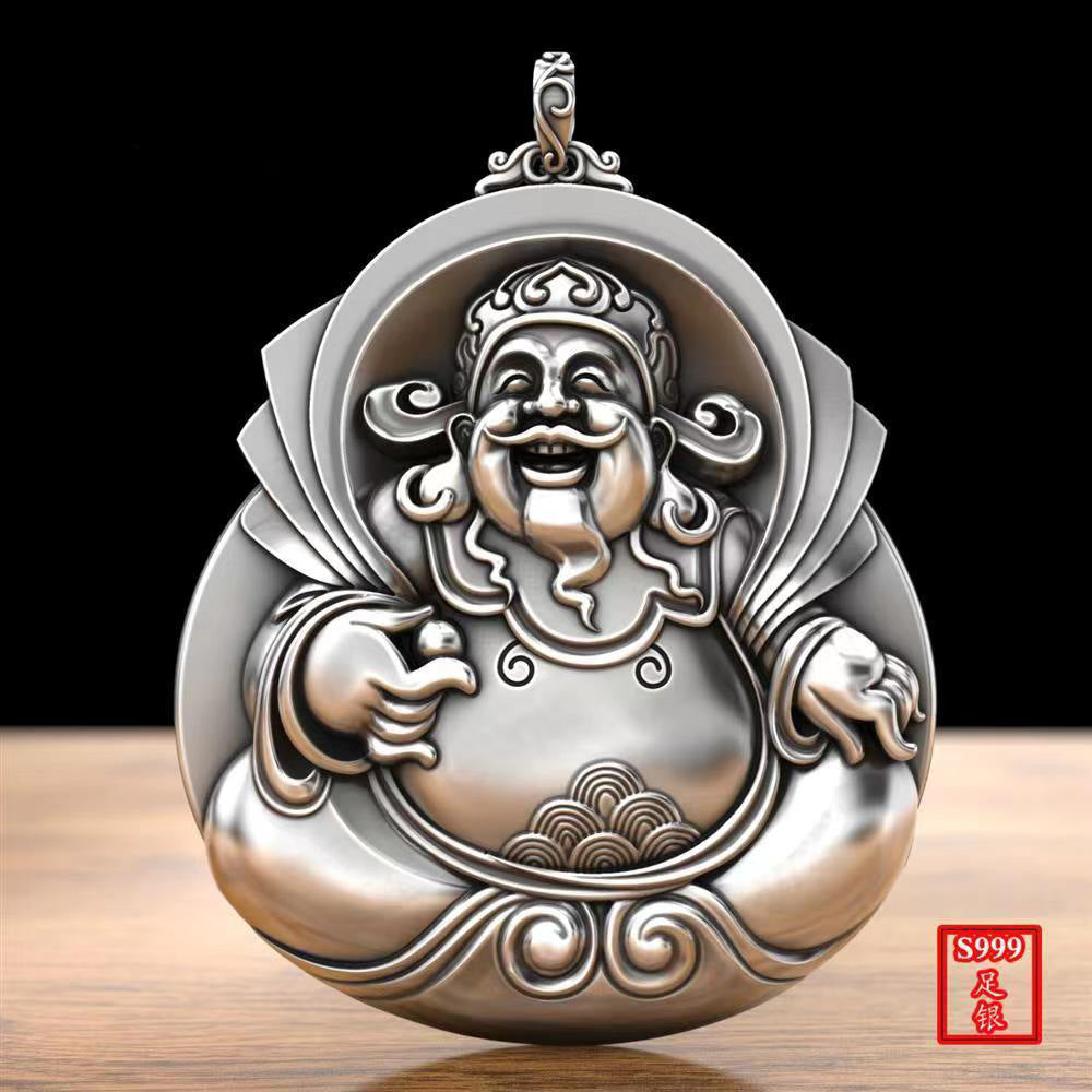 Tsinglong-Wealth God Pendant