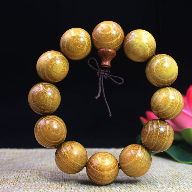 Tsinglong-Golden Wood Bracelet