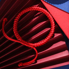 Tsinglong-Braided Rope-Cinnabar Red Cord