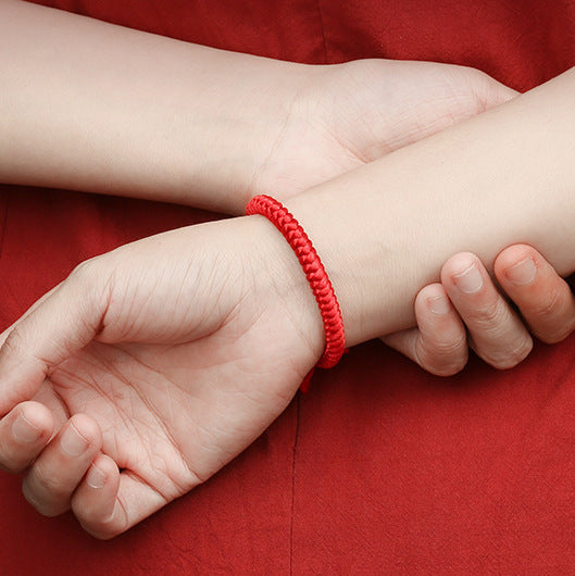 Tsinglong-Braided Rope-Cinnabar Red Cord