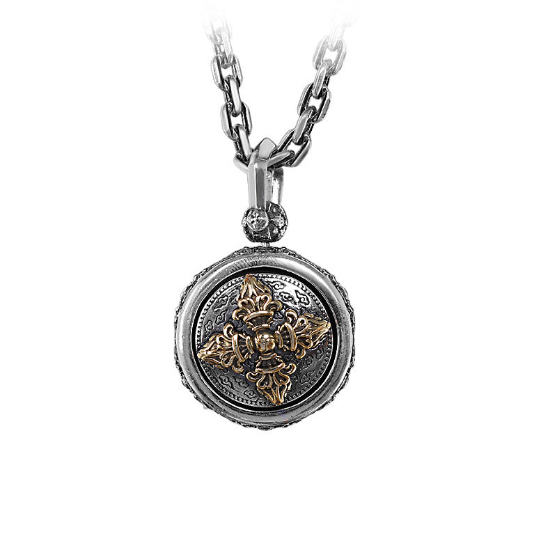 Tsinglong-Double-Sided "Prosperity & Wealth" Rotating Pendant