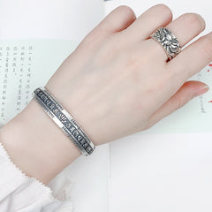 Tsinglong-Heart Sutra Bangle