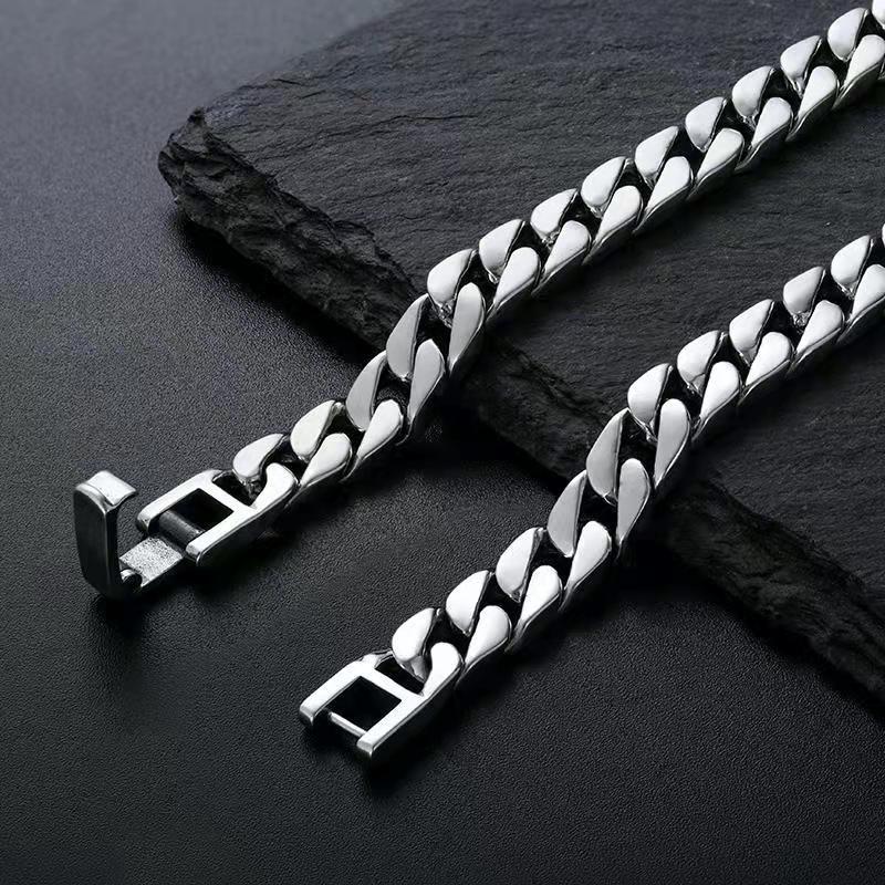 Tsinglong-Minimalist Link Chain Cuban Bracelet