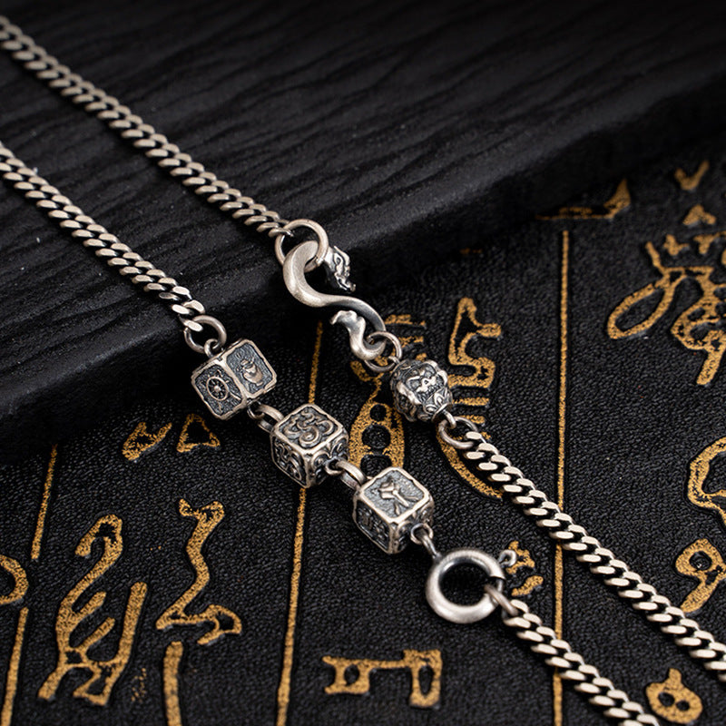 Tsinglong-Auspicious Eight Treasures Pendant Necklace