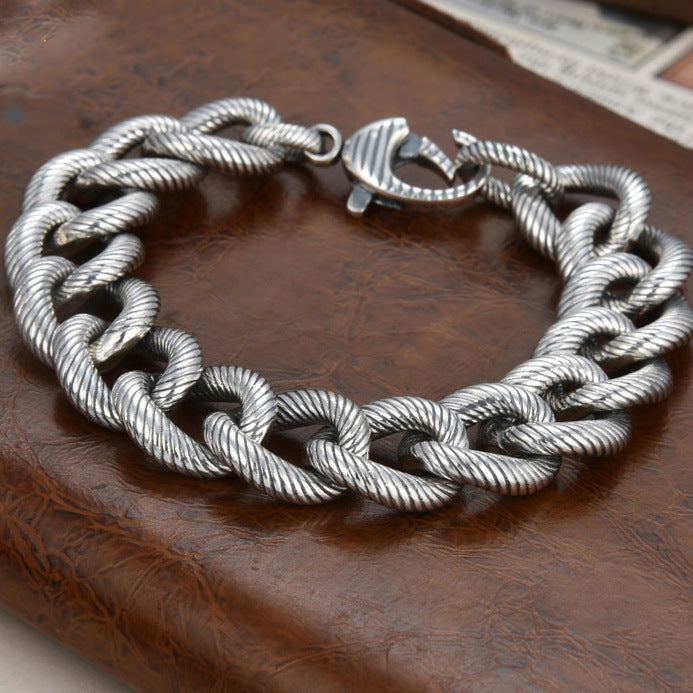 Tsinglong-Handcrafted Twisted Design Bracelet