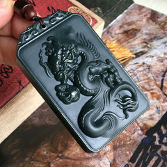 Serenity Amulet-Jade Dragon Amulet