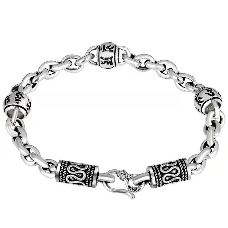 Tsinglong-Six Syllable Mantra Dragon Head Bracelet