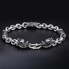 Tsinglong-Six Syllable Mantra Dragon Head Bracelet