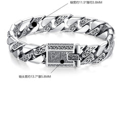 Tsinglong-Tangka Punk Smooth Bracelet