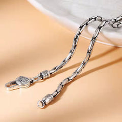 Tsinglong-Sleek Snake Bone Bamboo Bead Chain