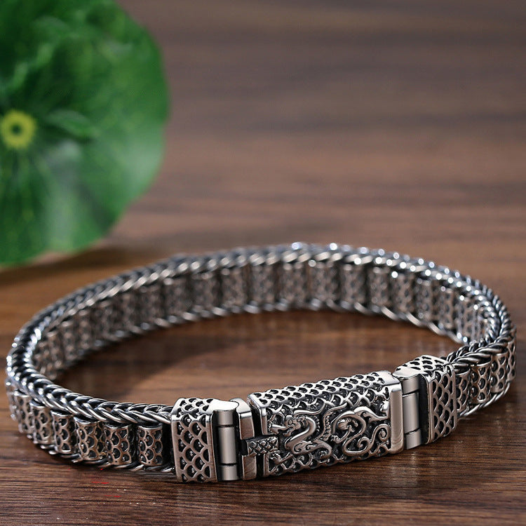 Tsinglong-Dragon Scale Lu Lu Tong Prayer Wheel Bracelet