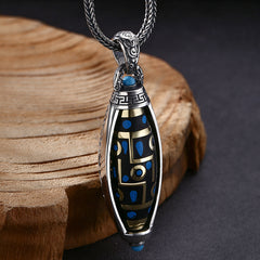 Tsinglong-Nine-Eye Dzi Bead Pendant