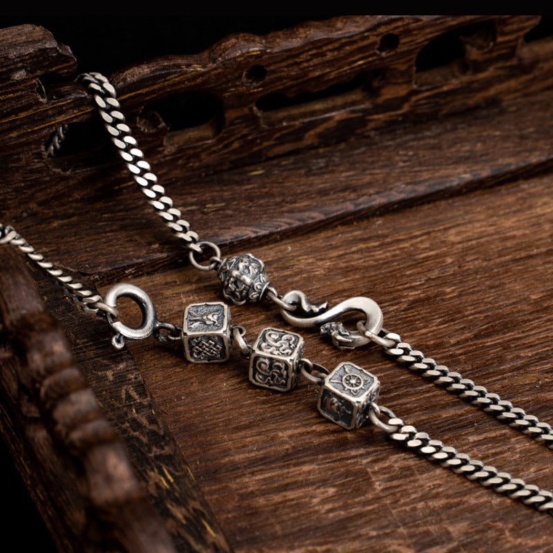 Tsinglong-Auspicious Eight Treasures Pendant Necklace