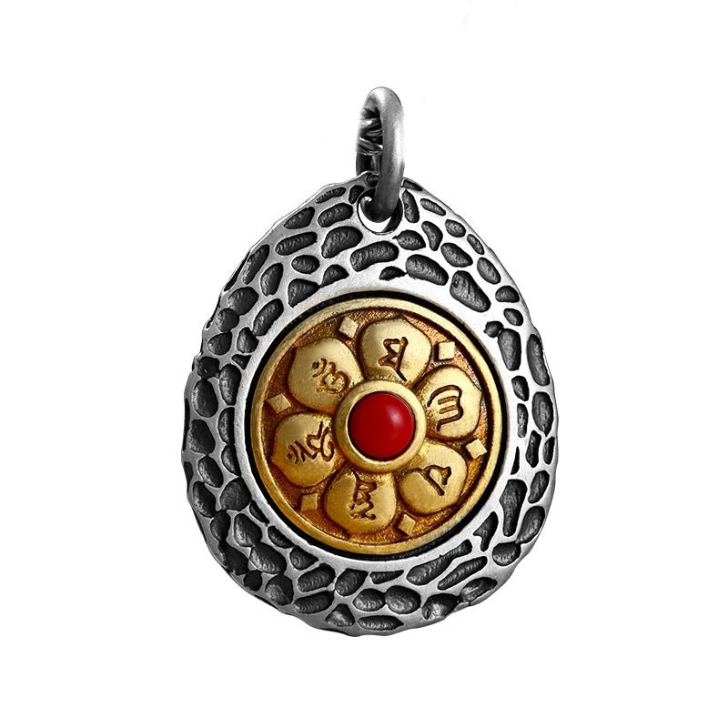 Tsinglong-Six-Syllable Mantra Rotating Pendant