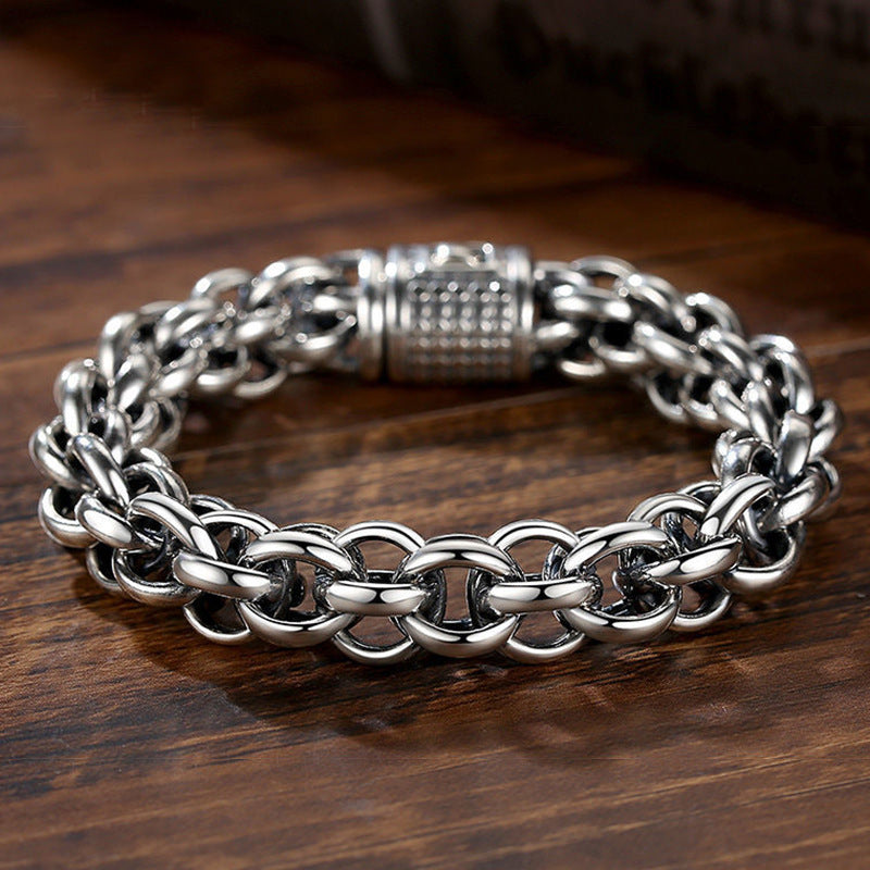 Tsinglong-Woven Cross Pattern Bracelet