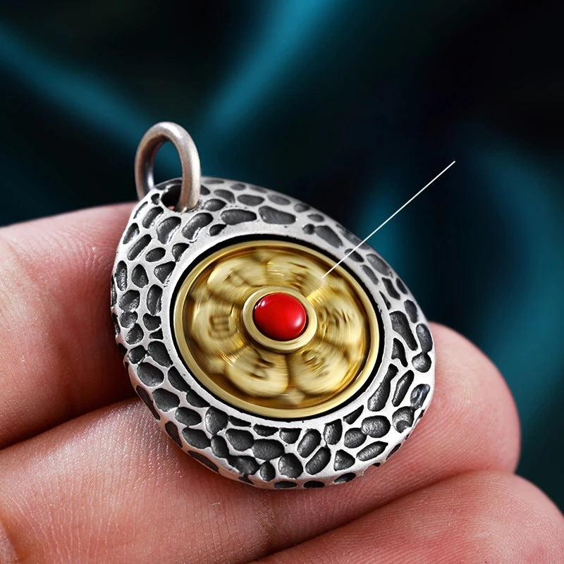 Tsinglong-Six-Syllable Mantra Rotating Pendant