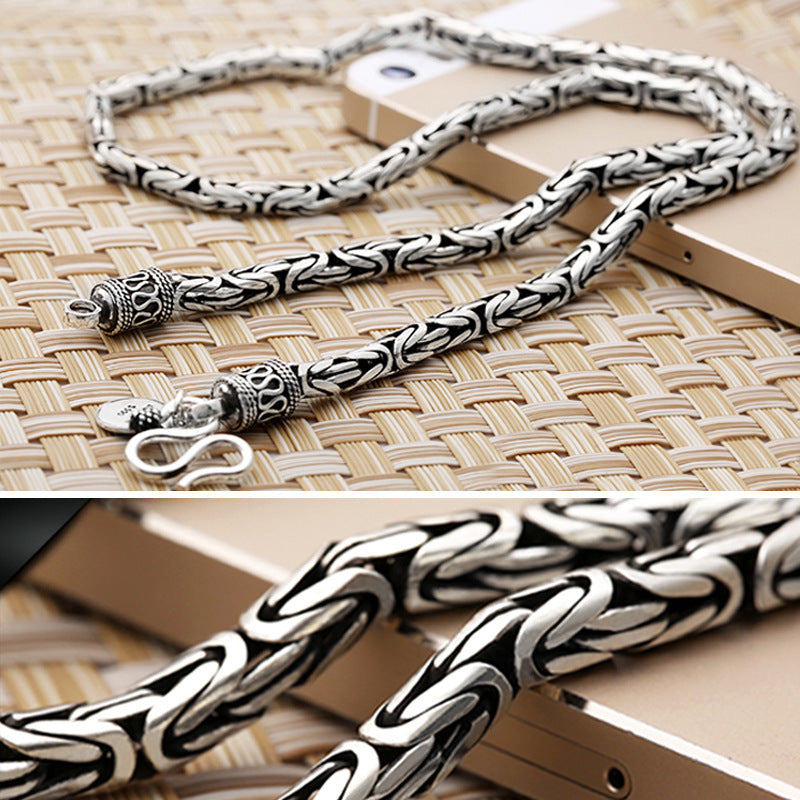 Tsinglong-Vintage Peace Pattern Necklace