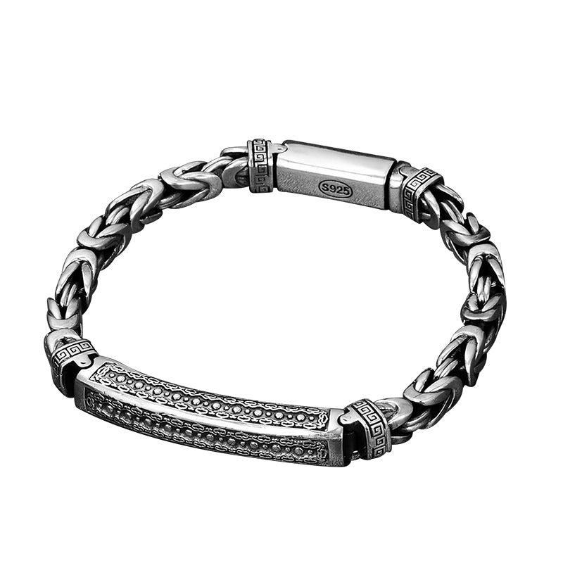 Tsinglong-Dragon Bone Peace Pattern Woven Bracelet