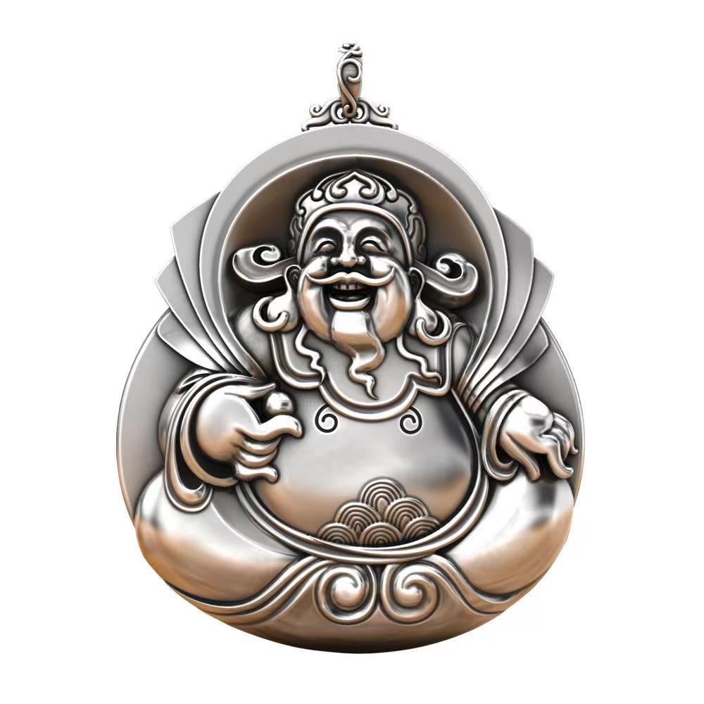 Tsinglong-Wealth God Pendant