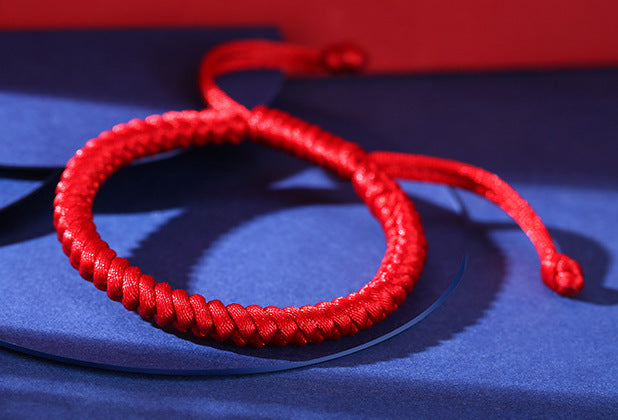 Tsinglong-Braided Rope-Cinnabar Red Cord