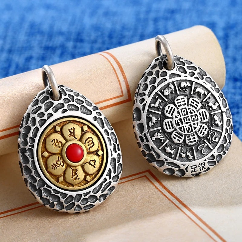 Tsinglong-Six-Syllable Mantra Rotating Pendant