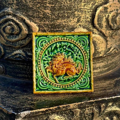 Shadow of the Qilin-Handmade Glass Refrigerator Magnet